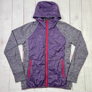 Title Nine Willpower Jacket - Medium - women's full zip hooded workout purple